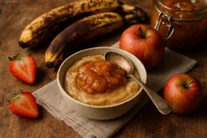 Frutas maduras prontas para virar doce